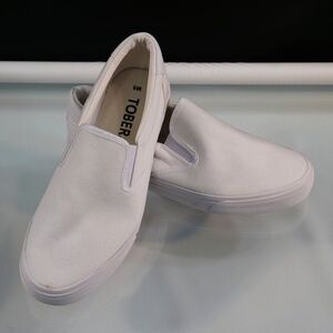 New TOBER Mens Casual Slip-on Loafers Size 8 Boat Shoes Canvas Low Walking Shoes